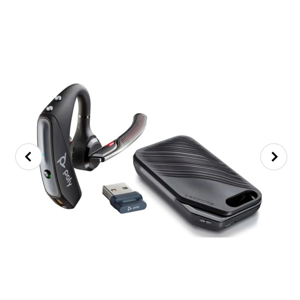 Poly Voyager 5200 UC Noise Canceling Bluetooth Over-The-Ear Phone & Comp Headset
